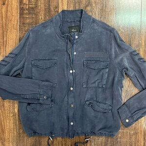 Rails Military Jacket Indigo Navy Blue Size Large